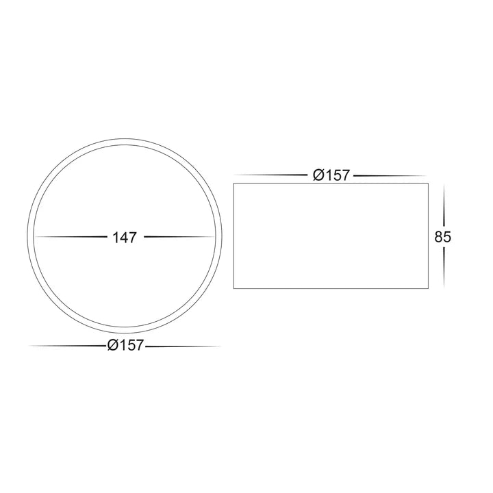 Nella 18w Surface Mounted LED Downlight